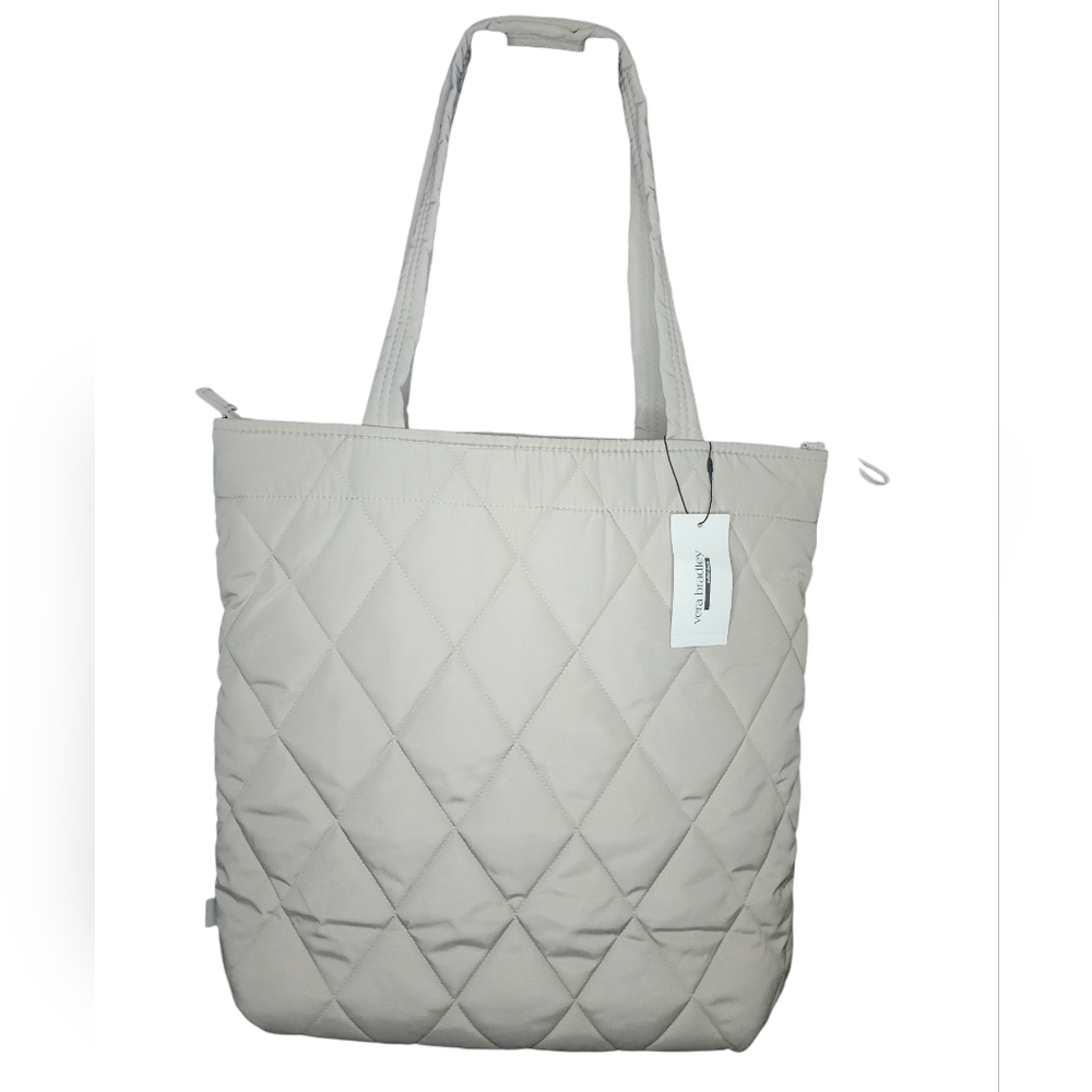 Vera Bradley North West Quilted Tote in Cream - Picture 5 of 13